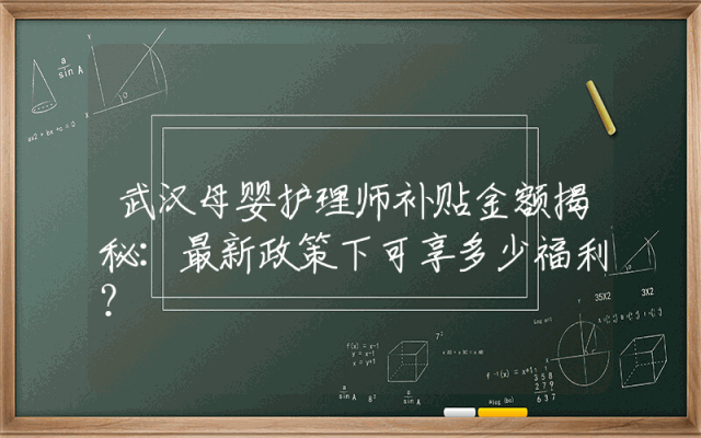 武汉母婴护理师补贴金额揭秘：最新政策下可享多少福利？