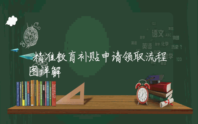 精准教育补贴申请领取流程图详解
