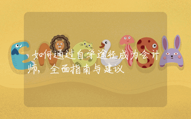 如何通过自学途径成为会计师,全面指南与建议