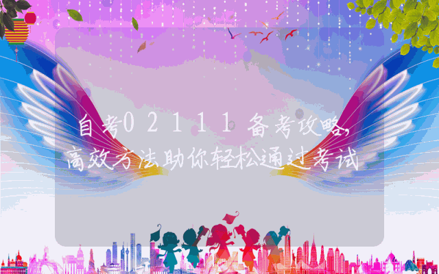 自考02111备考攻略,高效方法助你轻松通过考试