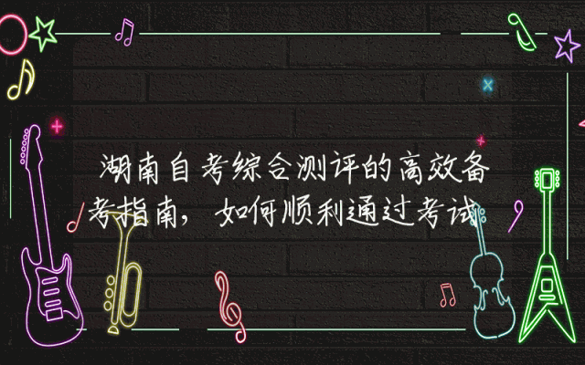 湖南自考综合测评的高效备考指南,如何顺利通过考试