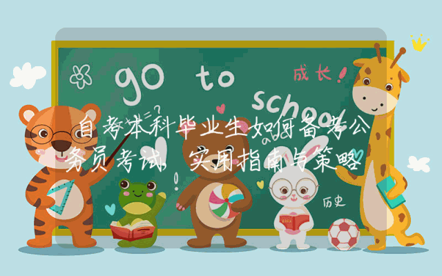 自考本科毕业生如何备考公务员考试,实用指南与策略