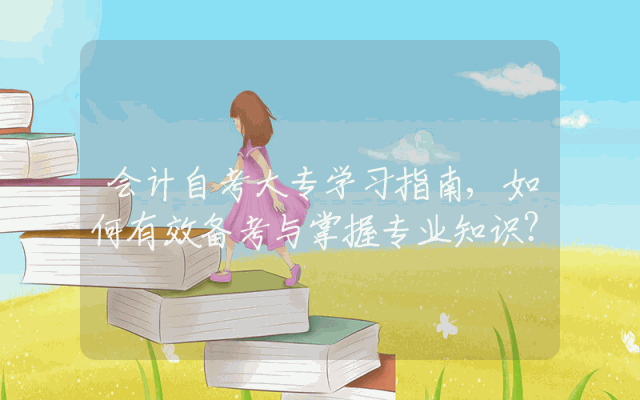 会计自考大专学习指南,如何有效备考与掌握专业知识？