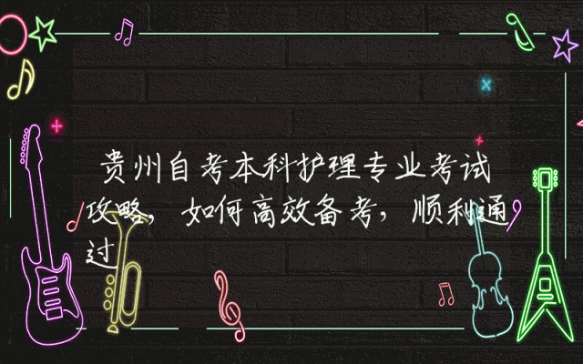 贵州自考本科护理专业考试攻略,如何高效备考，顺利通过