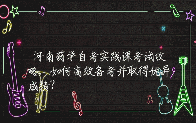 河南药学自考实践课考试攻略,如何高效备考并取得优异成绩？