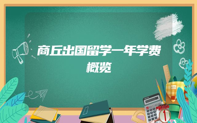 商丘出国留学一年学费概览