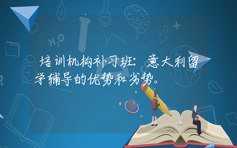 培训机构补习班：意大利留学辅导的优势和劣势。